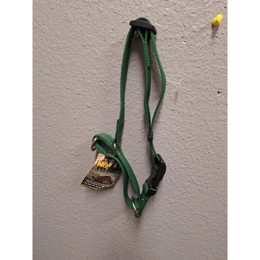 Martingale Big Dog Collar Premium ~ No Choke ~ L Nylon No Buckle Training green